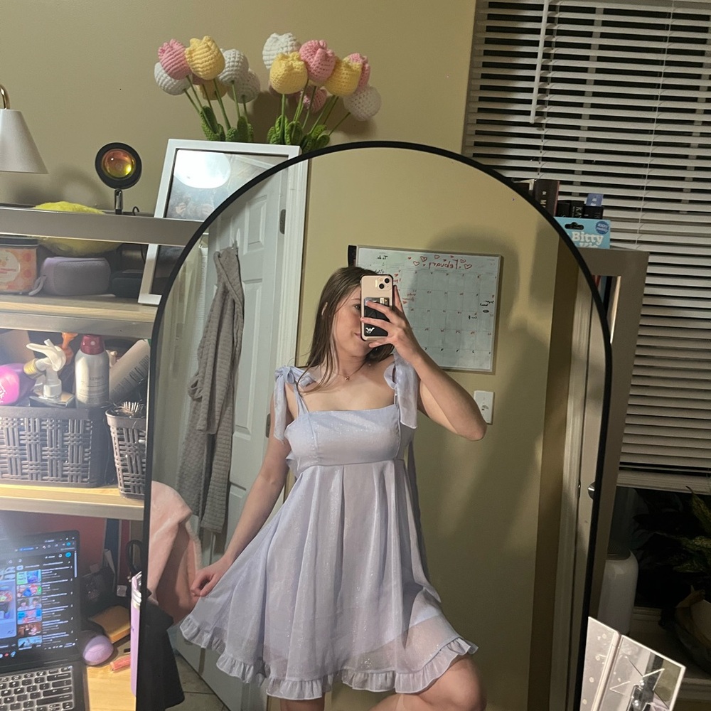 Beginning Boutique Light Lavender Mini Dress